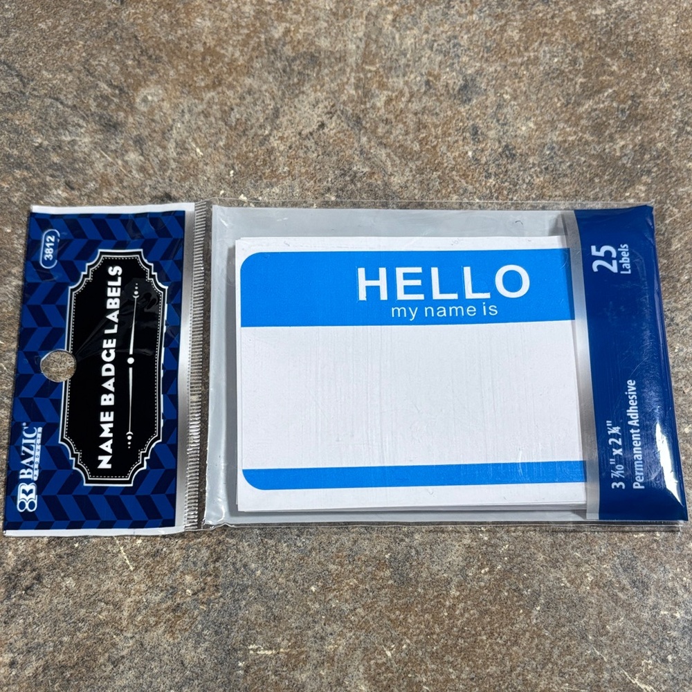 🔥HI MY NAME IS… LABELS